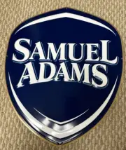 Samuel Adams Tin Tacker Display Sign w/ Sticky Backing NEW