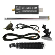 RTL-SDR Blog V3 RTL SDR R820T2 RTL2832U 1PPM TCXO SMA Software Defined Radio 500 kHz-1.7 GHz Dipole Antenna