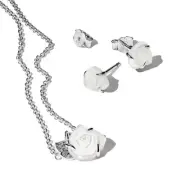 Pandora White Rose in Bloom Jewelery Gift Set