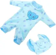 Yardwe 1 Set Reusable Doll Costume Adorable Pajamas for Dolls Wear Resistant Plush Clothes Compact Comfortable Outfit for Decor