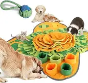 XUMMI Snuffle Mat for Dogs With Big Flower - Durable Sniffing Blanket Encourages Natural Foraging and Smelling - Washable Activity Mat for Cat, Rabbit, Small and Medium Dogs