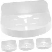ibasenice 4pcs Wall Mount Camera Floating Shelves Mini Speaker Shelf Monitor Wall Shelf Monitor Mount Bracket for Bedroom Bathroom Kitchen Living Room