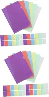HOODANCOS 2sets Large Capacity Plastic File Folders Document Folders Insert Tabs Office School Storage 36pcs*2