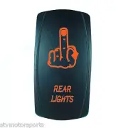 Laser ORANGE Rocker Switch REAR LIGHTS 20A 12V On/off LED Light TRUCK CAR UTV