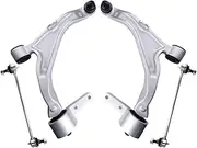 Front Lower Control Arms With Ball Joint Sway Bar Link 4pcs Kit Compatible For Acura MDX 2007 2008 2009 2010 2011 2012 2013