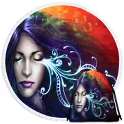 Bittersweet Woman Round Beach Towel