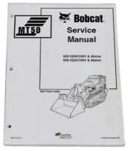 Bobcat MT50 Mini Track Loader Service Manual Shop Repair Book Part # 6901510
