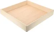 ERINGOGO Wooden Sand Tray Mini Zen Garden Tray Block Serving Trays Unfinished Storage Sandbox for Desk Zen Sand Garden Home Office Decorations 40x40cm