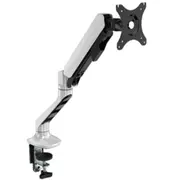 Loctek Pro Mount, 17"-30" Single Ergonomic Gas Spring Monitor Stand - White - VESA 75 & 100mm - Max Load 9kg - 5 Years Warranty [DLB508]