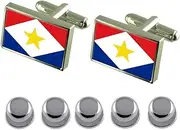 [Select Gifts] Shirt Dress Studs Saba Flag Cufflinks