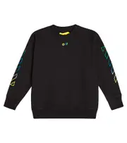[Off-White Kids] Off-White Kids Arrow Rainbow jersey sweatshirt Y 12 black