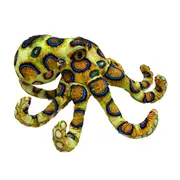 Huggable Toys Plush Aquarium Blue Ringed Octopus 22cm