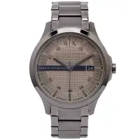 在飛比找momo購物網優惠-【ARMANI EXCHANGE】AX灰色時尚風格手錶-淺灰