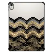 iPad Air 11-inch (M2/M3) iPad Impact Case Black and Gold Lace Layers