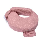 My Brest Friend Original Breastfeeding Nursing Pillow Wraparound Dusty Rose Geo
