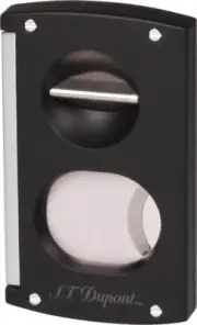 S.T. Dupont V-Cut & Double Blade Cigar Cutter Matte Black 003419 3419 New In Box