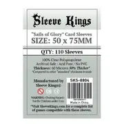 110pc Sleeve Kings 50x75mm Board Game Card Sleeves Sails of Glory Case Protector