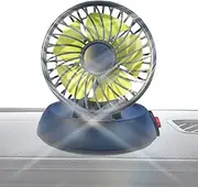 Car Fans That Blow Cold Air,Single Head Air Circulator - Foldable Vehicle Cooling Fan, 3 Speeds, for SUVs, RVs, Trucks, Sedans, Cruises, USB Powered