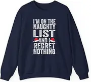 [VidiAmazing] I'm On The Naughty List and I Regret Nothing Christmas (1) ds018 T-Shirt
