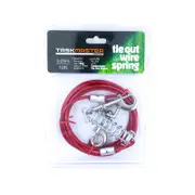 Taskmaster 5mm x 10ft Long Tie Out Wire With Spring