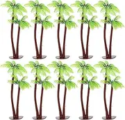 10Pcs Miniature Trees for Crafts, Model Trees, Artificial Plastic Miniature, Low-Maintenance Decorative Architecture Plant for DIY Crafts Building Model Scenery Landscape