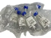 (6) THERMO 1L Disposable PETG Graduated Flask Baffle Bottom Vented Cap 4116-1000