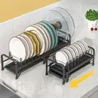 Dish Drainer Rack with Rubber Feet to Protect Your For Kitchen Countertop