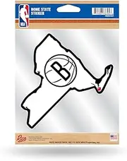 Rico Industries NBA Basketball Brooklyn Nets 5" x 7" Home State Decal
