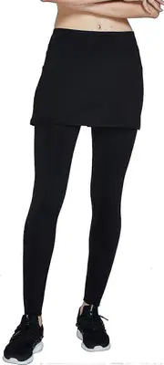 Fleece Lined Leggings with Skirt Tennis Skirts with Long Leggings Attached Hiking Skirt with Leggings 3XL