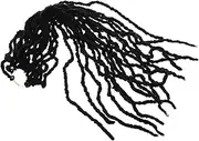 MUSISALY Dreadlocks Wig Crochet Hair Extension Dread Extensions Dreads Extensions Crochet Braids Hair Extensions Braids Wigs Braid Extensions Men Faux Wig High Temperature Wire Black