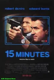 MOVIE POSTER~15 Minutes Robert Deniro 27x40" 2001 Full Size Edward Burns New~