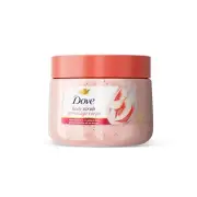 Dove White Peaches & Crushed Rice Body Scrub Exfoliates and Deeply Nourishes for