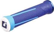ODI AG-1 AARON GWIN BMX/MTB LOCK-ON GRIPS BRIGHT BLUE/LIGHT BLUE