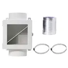 Indoor Dryer Vent Kit Metal Dryer Duct Lint Trap Clothes Dryer Replacement2008