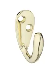 Hook, Robe, Single-Prong, Satin Chrome