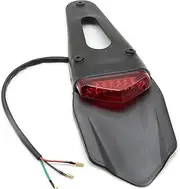 Pexorin Motorcycle Fender Brake Tail Light Off-Road Motorcycle Exc Motorcycle Mudguard