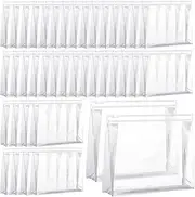 Xuniea 100 Pcs Mini Clear Makeup Bag PVC Small Travel Toiletry Organizer Pouches Bulk Waterproof Transparent Plastic Cosmetic Bag with Zipper for Women Men Travel, clear, 8.6 x 6.8 x 2.2 Inch,