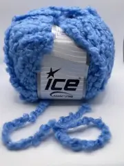 Cloudy Blue Yarn 82943 Ice Yarns Super Bulky Boucle Acrylic 100g 71yds