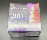 Imation 3.5" Floppy Disk Diskettes 10 Disk Pk IBM Formatted 1.44MB 2HD