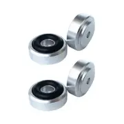 4x Aluminum Isolation Feet Pad Stand 20x8mm For CD Turntable Radio AMP Amplifier
