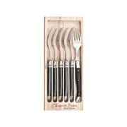 Laguiole Jean Neron 6pc. Fork Set - Black