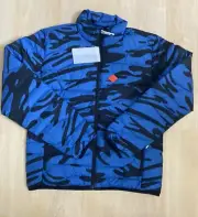 J Lindeberg Women's Cliff Light Down Jacket Print Blue Multi Medium NEW NWT