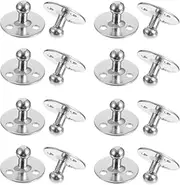 Gas Spring Mounting Bracket Set 20 Pcs Round Design 3 Hole Mounting for Auto Bed Hardware Boats Cabinets Cars Chutes Cylinders Desks