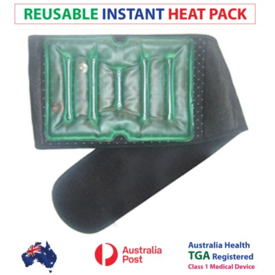 Instant Hot Pack,Reusable Heat Packs PLUS Large Back Belt, Back Heat Pack,