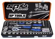 Socket Set 1/4"-3/8"-1/2" Dr 12Pt 59Pc Metric/Sae