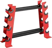fitnessLAB 4 Tier Dumbbells Rack Stand Home Gym Strength Exercise Weights Holder