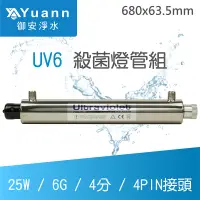 在飛比找蝦皮商城優惠-飛利浦 UV殺菌燈管組 / UV6 / 25W / 6G /