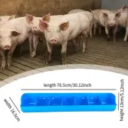 Piglet Feeder Trough 7 Compartments Milk Trough for Cattle Livestock Quail