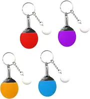 [WRITWAA] Table Tennis Racket Pendant Mini Tote Bags Mini Decor Keychain for Keys Decorative Keychain Mini Keychain Goodie Bag Fillers Ball Key Ring Key Chain Pendant Mini Handbag Metal