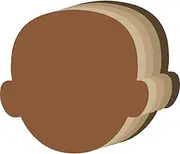 50 Pcs Face Multicultural Creative Cut Outs Face Shape Paper Cutouts for Children to Design and Decorate, Craft Group Projects, Unity in Diversity Craft Projects, 5.5 Inch